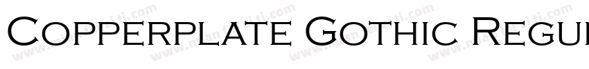 Copperplate Gothic Regular字体转换